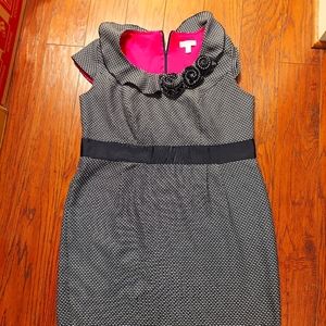 Dress barn Black floral design dress